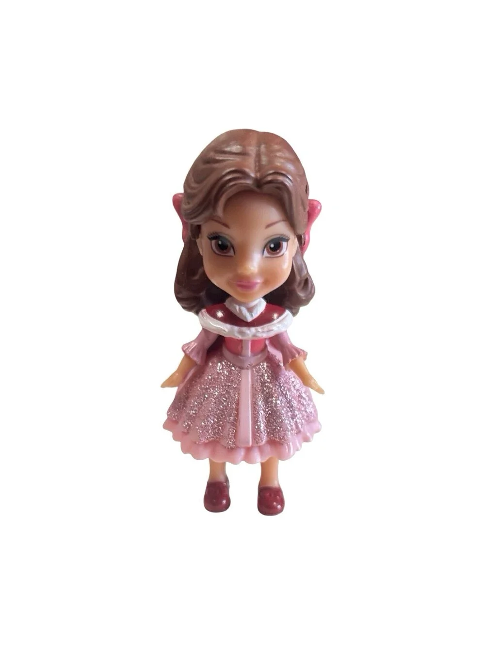 Disney Princess Belle Mini Toddler Doll Glitter 3.5